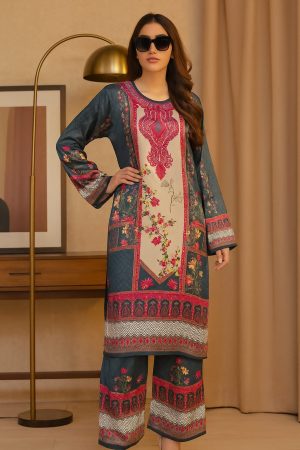 Al Laibis Long Kurti Set Floral Print Imported Fabrics 2XL