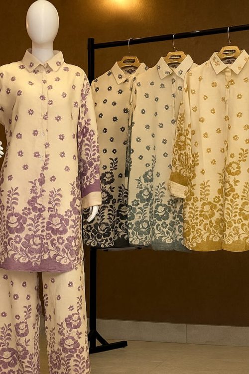 Al Laibis Shirt Long Kurti Set Floral Prints