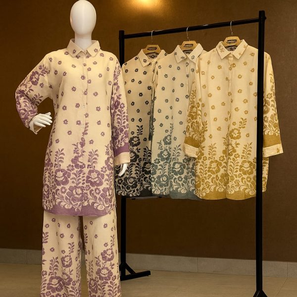 Al Laibis Shirt Long Kurti Set Floral Prints